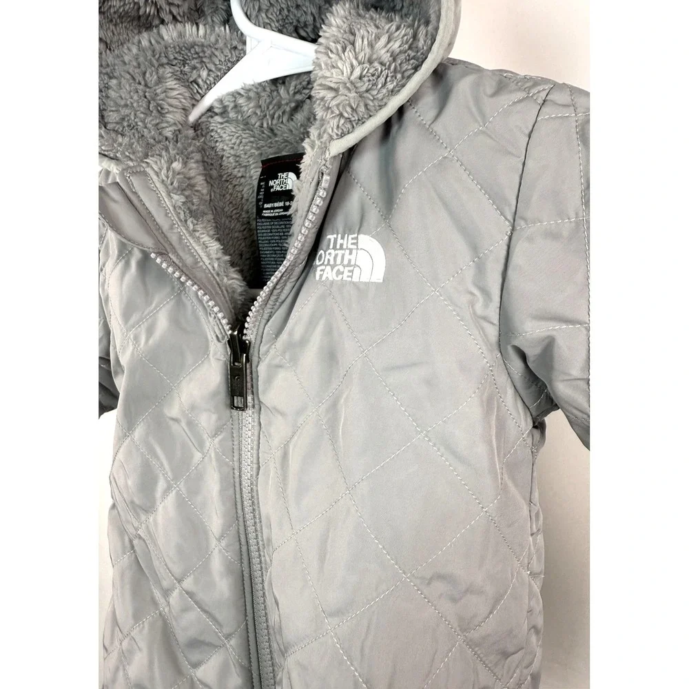The North Face Baby Reversible Hoodie Jacket Gray 18-24M